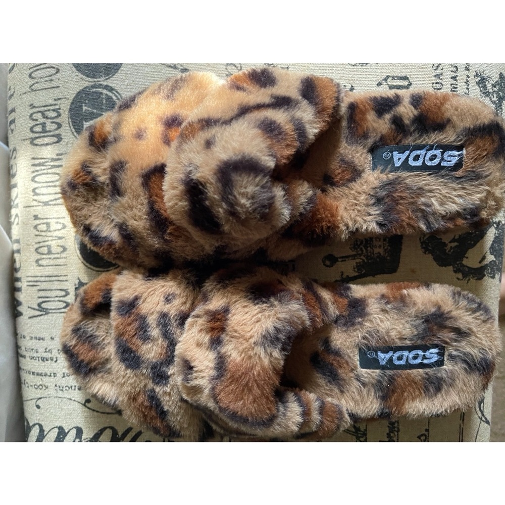Soda leopard slippers or sandals